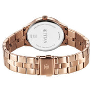 Titan 95185WM02 White dial watch with Rose Gold Stainless Steel strap, official product gallery image 5