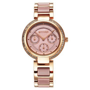 Titan 95187KD02 Purple Acetate watch with mother of pearl dial and two toned strap, official product view 1
