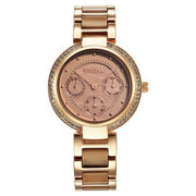 Titan 95187KD03 Purple Acetate watch with brown dial and two toned strap, official product view 1