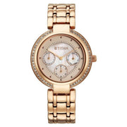 Titan 95187WM02 Purple Eternal watch, primary product view with Off White dial and rose gold metal strap