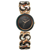 Titan 95233WM02F quartz analog watch for women with mother of pearl dial