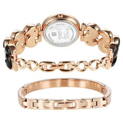 Titan 95233WM02F Raga Black Pearl watch with mineral glass and jewellery clasp