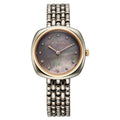 Titan 95241KM02 Purple Aura Quartz Analog Watch with Grey Dial and Black Stainless Steel Strap for Women