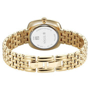 Titan 95241YM01 Brown Mother of Pearl dial watch with Golden Stainless Steel strap, official product gallery image 5