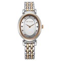 Titan 95242KM01 Purple Aura Quartz Analog Watch with Silver Dial and Two-Tone Stainless Steel Strap for Women