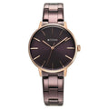 Titan 95248KM01 TGIF Quartz Analog Watch with Brown Dial and Purple Stainless Steel Strap for Women
