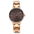 Titan 95248WM01 TGIF Quartz Analog Watch with Brown Dial and Rose Gold Stainless Steel Strap for Women