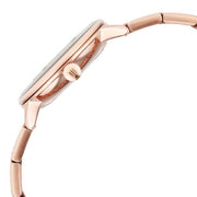 Titan 95248WM01 TGIF Quartz Analog Watch with Brown Dial and Rose Gold Stainless Steel Strap for Women - side profile