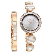 Titan 95250WM01F Raga Power Pearls women's watch with mother of pearl dial and rose gold metal strap, product view