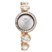 Titan 95250WM01F Raga Power Pearls women's watch with mother of pearl dial and rose gold metal strap, watch detail