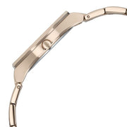 Titan 95295WM01 Workday Wonders Quartz Analog Watch with Date, Mother of Pearl Dial and Rose Gold Stainless Steel Strap for Women - side profile