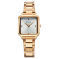 Titan 95297WM01 Horizon Quartz Analog Watch with White Dial and Rose Gold Stainless Steel Strap for Women