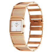 Titan 95300WM01 Raga Ethereal women's watch with white mother of pearl dial and rose gold stainless steel strap, dial and strap view