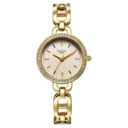 Titan 95305YM01 Raga Showstopper women's watch with golden dial and golden metal strap