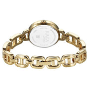 Titan 95305YM01 caseback and golden metal bracelet