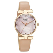 Titan 95308WL01 pink dial quartz analog watch for women