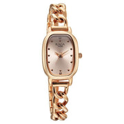 Titan 95309WM01 quartz analog watch for women with rose gold dial