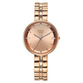Titan 95310WM01F Raga Contempore Quartz Analog Watch with Rose Gold Dial and Rose Gold Metal Strap for Women 31mm