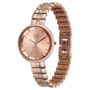 Titan 95310WM01F women's watch with rose gold metal strap