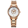 Titan 95314WM01 Purple Glamour Quartz Analog Watch with Mother of Pearl Dial and Rose Gold Stainless Steel Strap for Women