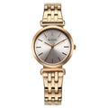 Titan 95321WM01 Workmode Quartz Analog Watch with Silver Dial and Rose Gold Stainless Steel Strap for Women 30mm