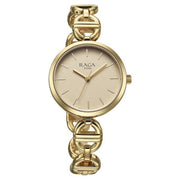 Titan 95353YM01 champagne dial quartz analog watch for women