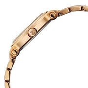 Titan 95359WM01 silver dial watch with rose gold strap, product size and case-dimensions image