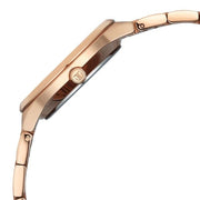 Titan 95369WM01 silver dial watch with rose gold strap, alternate view of the watch and bracelet