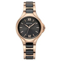 Titan 95380KD01 Work Essentials Quartz Analog Watch with Black Dial and Two-Tone Metal Strap for Women 32mm