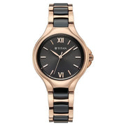 Titan 95380KD01 Black dial watch with Two-Tone Metal strap, official product gallery image 1