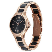 Titan 95380KD01 Black dial watch with Two-Tone Metal strap, official product gallery image 3