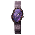 Titan 95390QM01 Raga Sierra Quartz Analog Watch with Prune Purple Dial and Prune Purple Metal Strap for Women 26mm