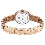 Titan 95398WM01 Mother of Pearl dial watch with Rose Gold Stainless Steel strap, official product gallery image 6