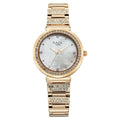Titan 95419WM01 Raga Spotlight Quartz Analog Watch with Mother of Pearl Dial and Rose Gold Metal Strap for Women 30mm