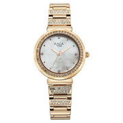Titan 95419WM01 women's watch with mother of pearl dial and rose gold metal strap