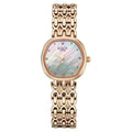 Titan 95421WM01 Raga Spotlight Quartz Analog Watch with White Dial and Rose Gold Metal Strap for Women 25mm
