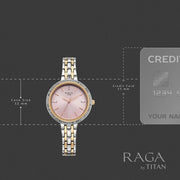 Titan 95424KM01 product image showing the watch case dimensions