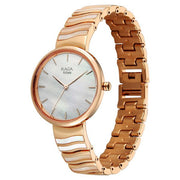 Titan 95426WM01 women's watch with rose gold strap and round case