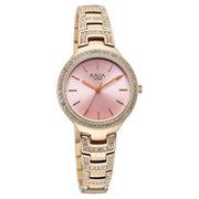 Titan 95428WM01 quartz analog watch for women with pink dial