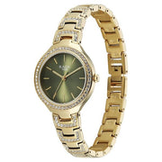 Titan 95428YM01 Raga watch angled view showing the dial and bracelet