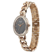 Titan 95429WM01 women's watch with rose gold metal strap