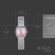 Titan 95430SM01 product image showing the watch case dimensions