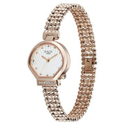 Titan 95432WM01 women's watch with rose gold strap and specially shaped case
