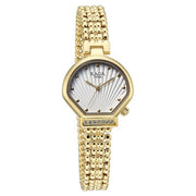Titan 95432YM01 quartz analog watch for women with white dial