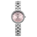 Titan 95459SM01 Raga Showstopper Quartz Analog Watch with Pink Dial and Silver Metal Strap for Women 28mm