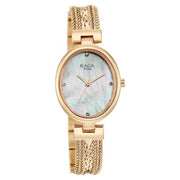 Titan 95462WM01 quartz analog watch for women with mother of pearl dial