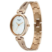Titan 95462WM01 women's watch with rose gold strap and specially shaped case