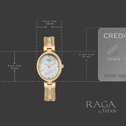 Titan 95462WM01 26mm watch for women with mother of pearl dial
