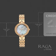 Titan 95463WM01 product image showing the watch case dimensions
