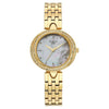 Titan 95463YM01 women's watch with mother of pearl dial and golden metal strap